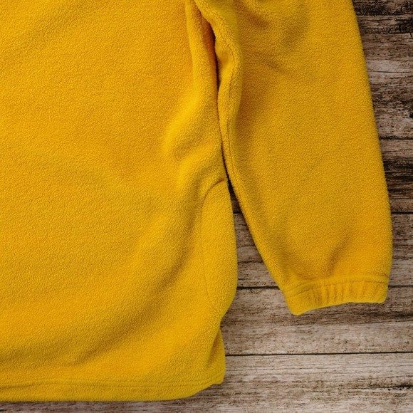 Alpine Tek Women's Size Medium Yellow Fleece Pullover 1/4 Zip Shirt #1586 - Picture 5 of 6